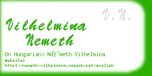 vilhelmina nemeth business card